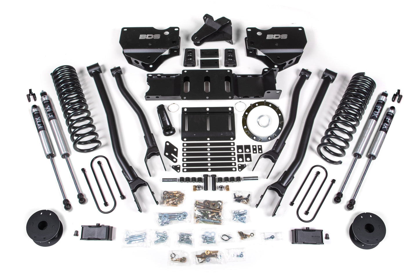 BDS 4 Inch Lift Kit 4-Link Ram 3500 Rear Air Ride Diesel 4WD (2019–2024)