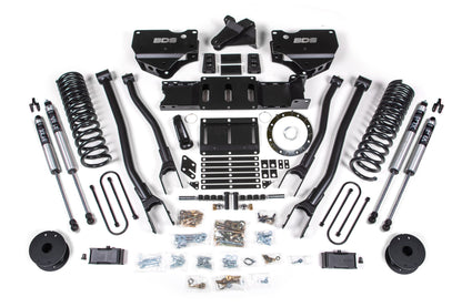 BDS 4 Inch Lift Kit 4-Link Ram 3500 Rear Air Ride Diesel 4WD (2019–2024)