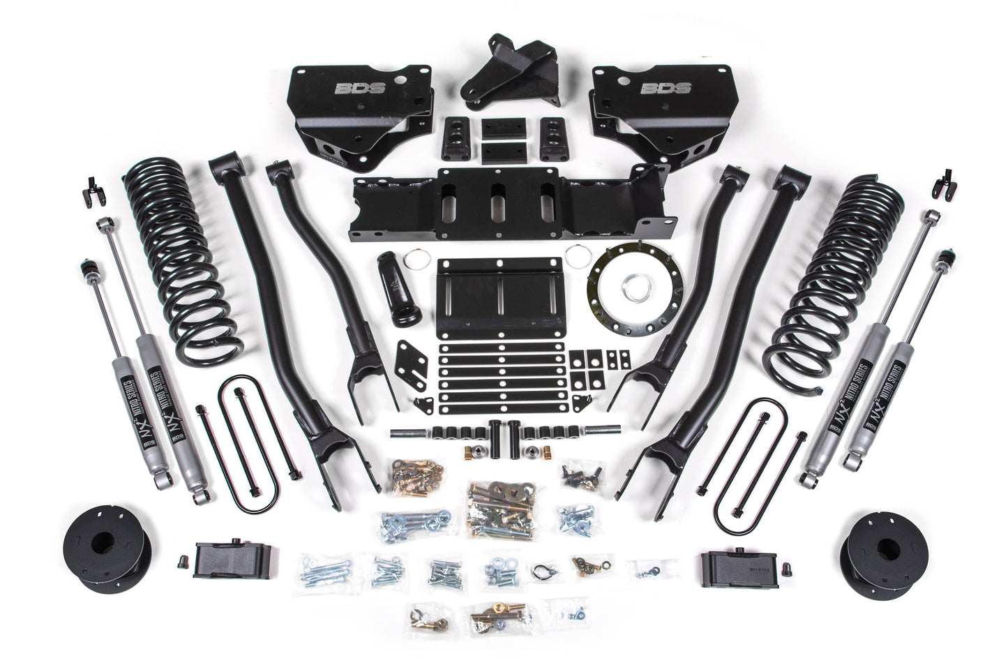 BDS 4 Inch Lift Kit 4-Link Ram 3500 Rear Air Ride Diesel 4WD (2019–2024)