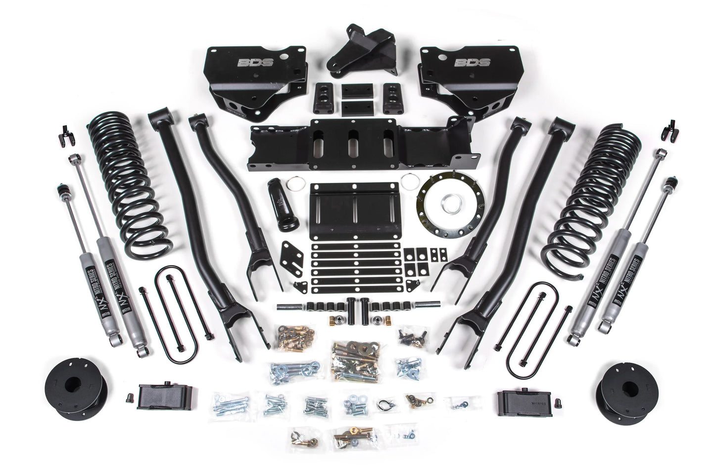 BDS 4 Inch Lift Kit 4-Link Ram 3500 Rear Air Ride Diesel 4WD (2019–2024)