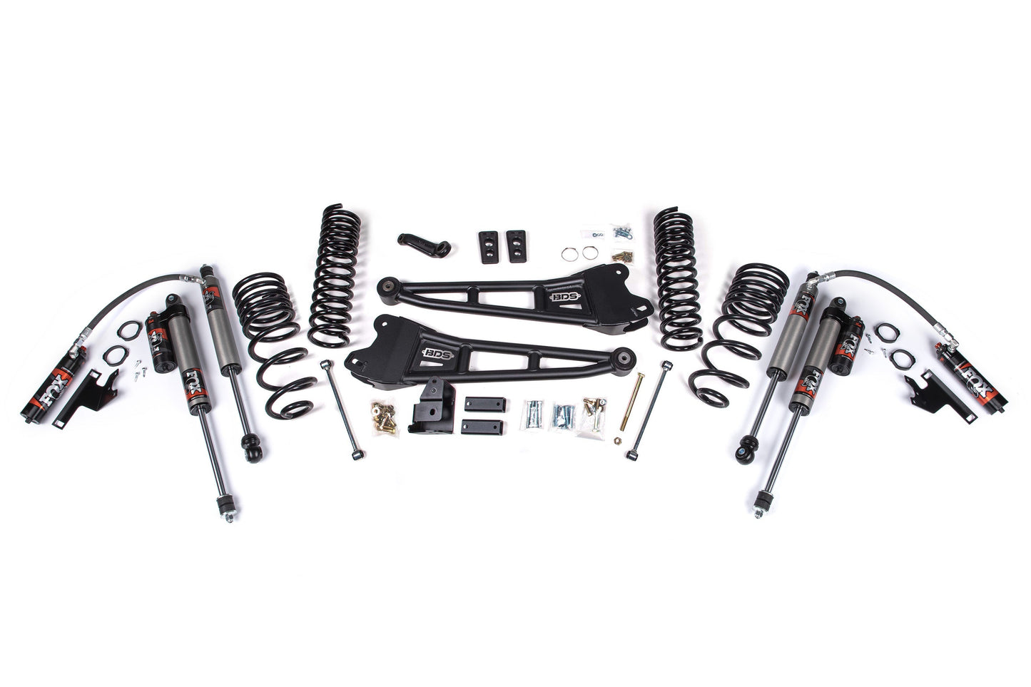 BDS 4 Inch Radius Arm Lift Kit w/ FOX 2.5 Ram 2500 Diesel 4WD (2014–2018)