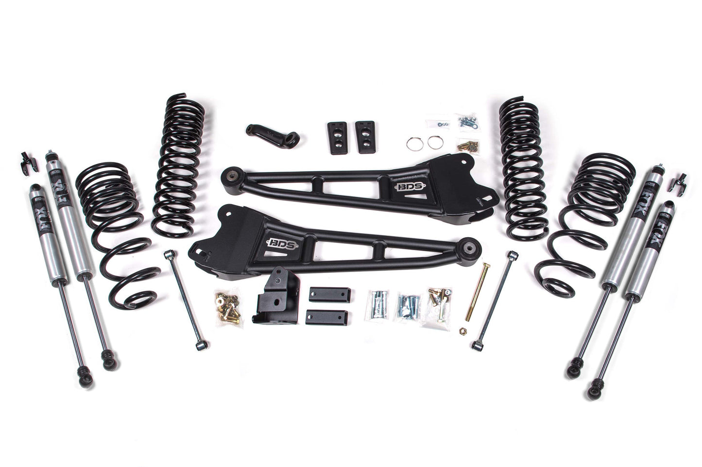 BDS 4 Inch Radius Arm Lift Kit w/ FOX 2.5 Ram 2500 Diesel 4WD (2014–2018)