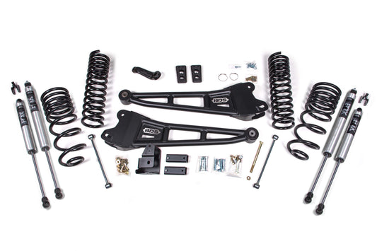 BDS 4 Inch Radius Arm Lift Kit w/ FOX 2.5 Ram 2500 Diesel 4WD (2014–2018)