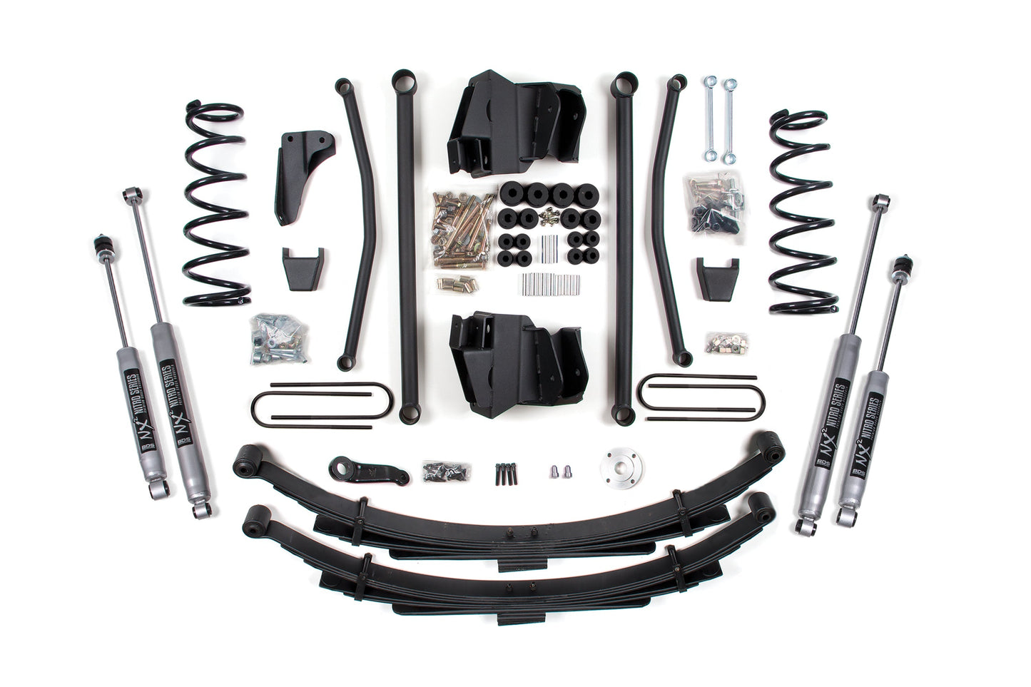 BDS 6 Inch Long Arm Suspension Lift Kit w/ FOX 2.0 Performance Series Shocks Dodge Ram 2500 & 3500 4WD Diesel (2003–2007)