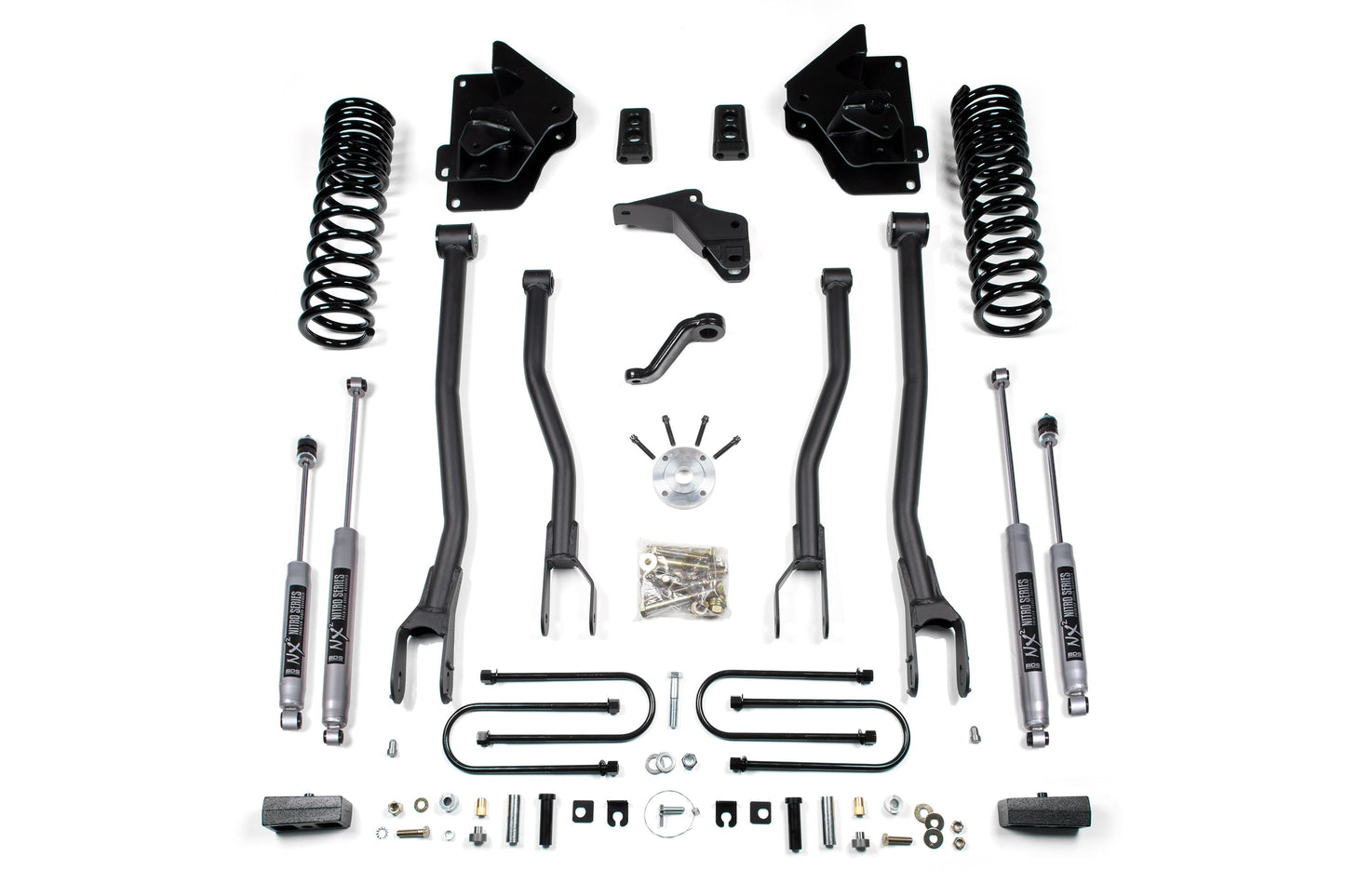BDS Suspension 4 Inch 4-Link Lift Kit Ram 3500 4WD Gas (2013–2018)