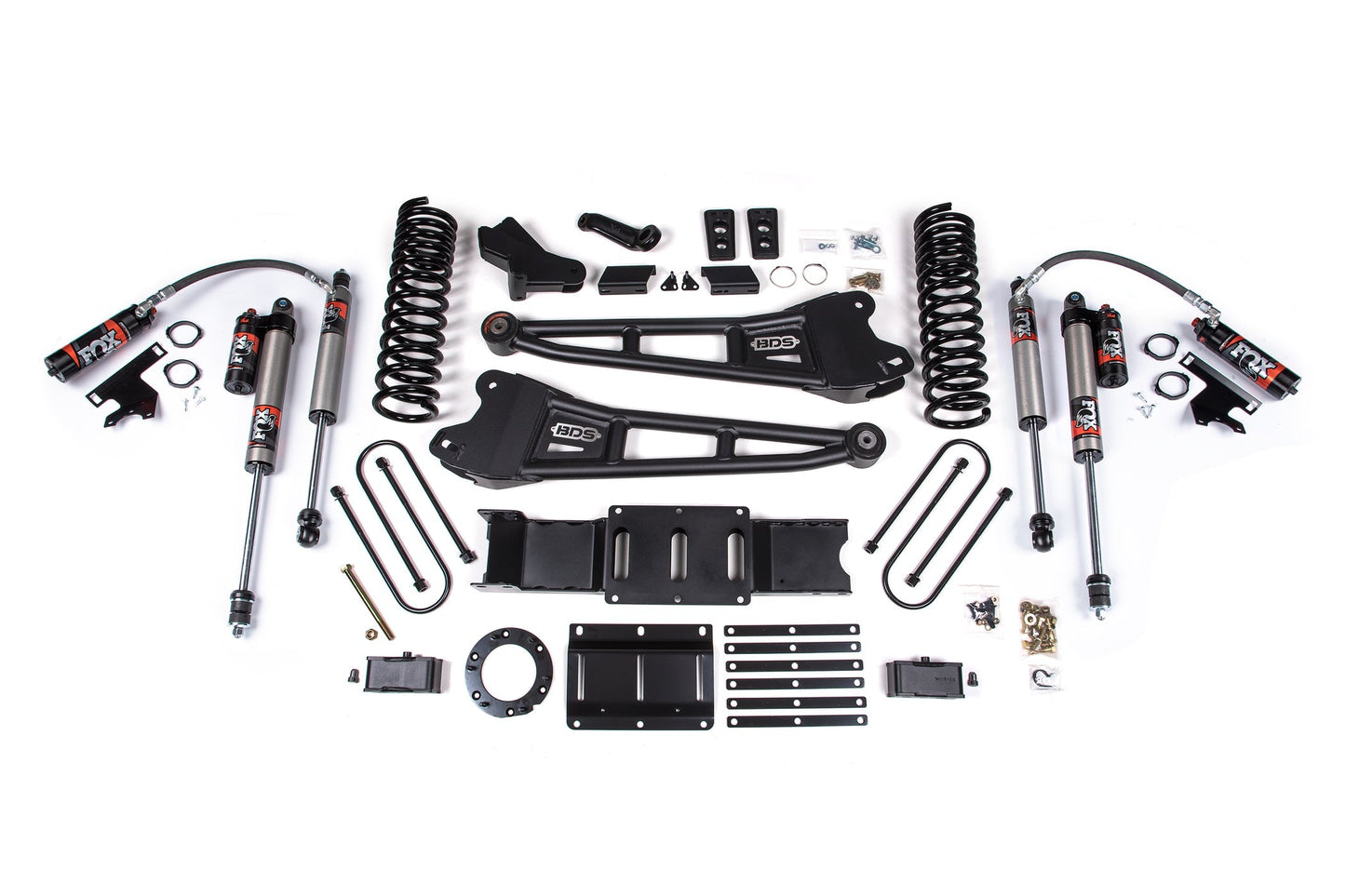 BDS 4 Inch Lift Kit Radius Arm FOX 2.5 Performance Elite Ram 3500 4WD Gas (2019–2024)