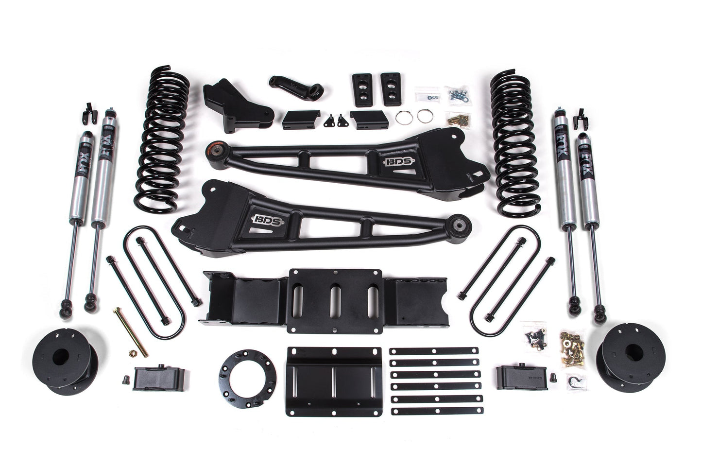 BDS Suspension 4 Inch Radius Arm Suspension Lift Kit Ram 3500 Rear Air Ride 4WD Gas (2019–2024)