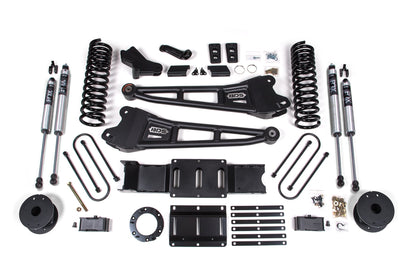 BDS Suspension 4 Inch Radius Arm Suspension Lift Kit Ram 3500 Rear Air Ride 4WD Gas (2019–2024)