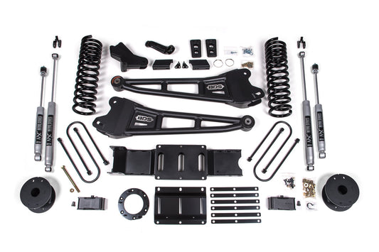 BDS Suspension 4 Inch Lift Kit w/ Radius Arm Ram 3500 Rear Air Ride 4WD Diesel (2019-2024)