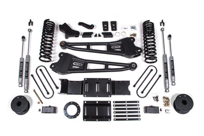 BDS Suspension 4 Inch Radius Arm Suspension Lift Kit Ram 3500 Rear Air Ride 4WD Gas (2019–2024)