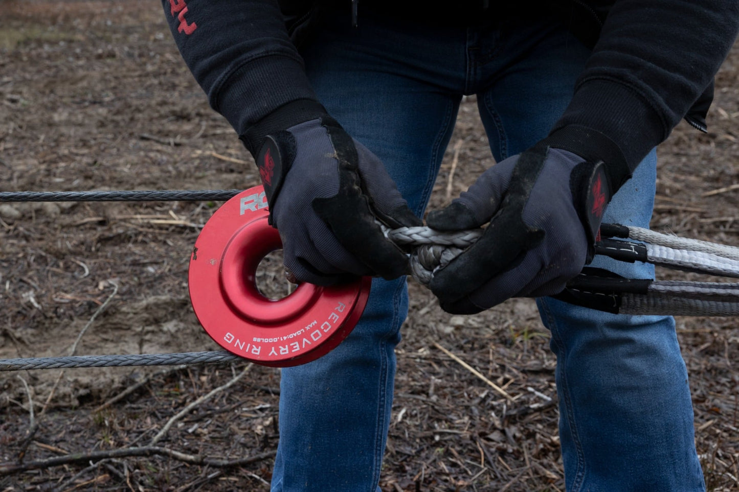 Rough Country 4" Winch Recovery Ring | 41,000 lb Capacity | Lightweight Aluminum