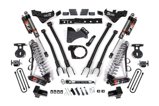 BDS 7 Inch Lift Kit 4-Link FOX 2.5 Performance Elite Ford F250 F350 Super Duty Diesel 4WD (2023–2026)