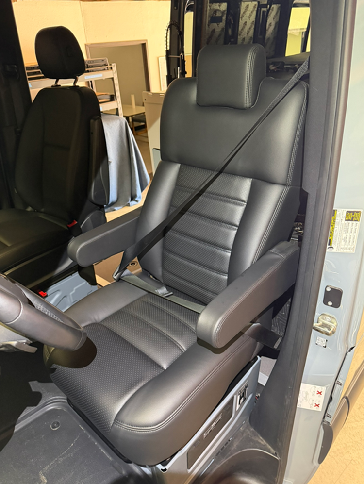 JMG Cruiser Front Seat for Mercedes Sprinter (VC30 & NCV3) | Touring Comfort Seat w/ Adapter Kit