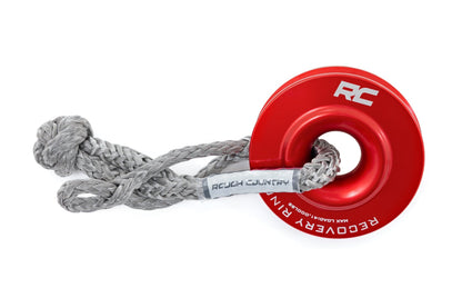 Rough Country 6.5" Winch Recovery Ring | 41,000 lb Capacity | Lightweight Aluminum